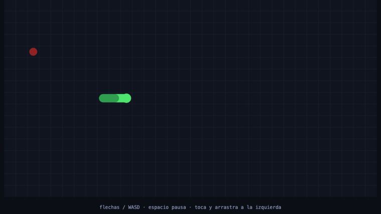 Captura de partida de Snake